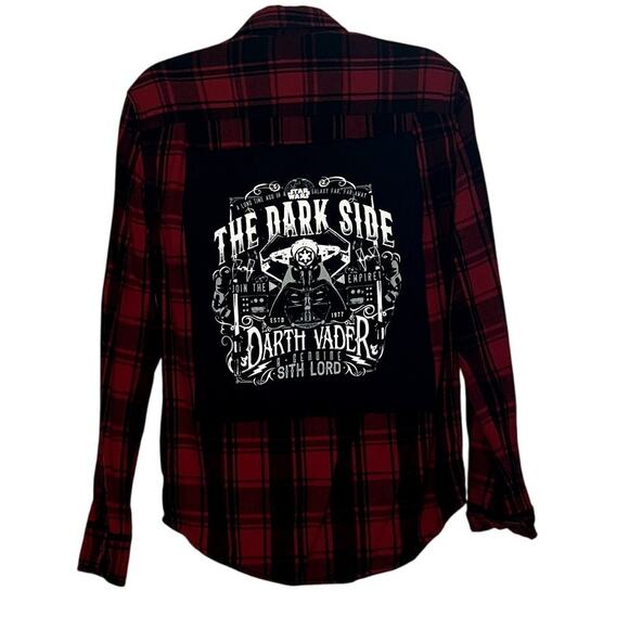 Upcycled The Dark Side Vader Flannel S - Picture 1 of 3